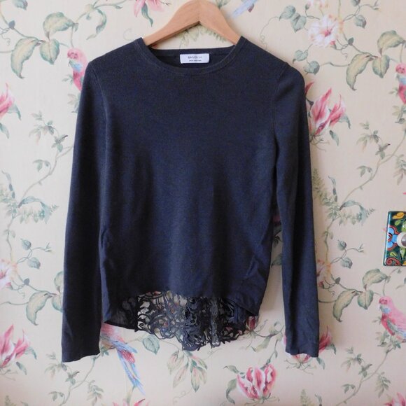 🦔🐾 Anthropology Bailey 44 Lace Sweater Top🦔🐾 - Picture 1 of 11